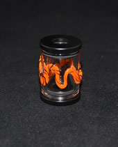 orange & black tank