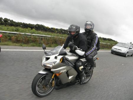 Out on my bike on the European protest ride