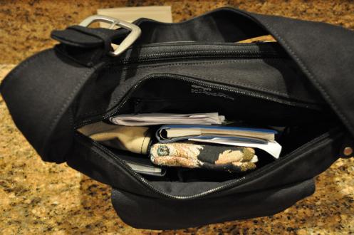 Plenty interior room for personals w/interior zipper pocket