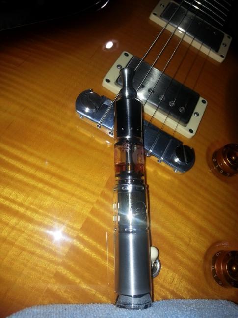 Poldiac #358 - Polished Caps and Button. Polished Body Tube. Polished Slotted Brass Shirt - Brushed SS Pants (18350 Mode)