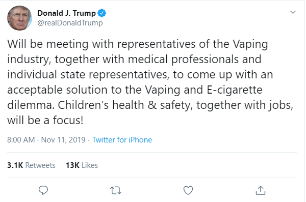 President Trump Meeting Tweet