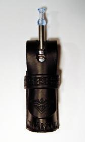 Pretty sure this is the only photo I have of the very first holster I completed, for my Silver Bullet. I think I sold it before I ever got to use it.