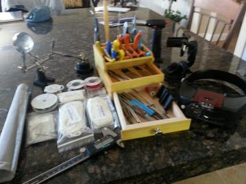 RBA Gear, and the tools I use to keep vaping. I'm in good shape for several years now. The box is a beading box with drawer and shelf and it holds my pliers, tweezers, screwdrivers, picks, and soldering tools quite well. Got this one on Amazon: http://www.amazon.com/gp/product/B00480OU8G/ref=oh_details_o03_s00_i00?ie=UTF8&psc=1. I think you can find these for less, but I did get it in two days, I think.