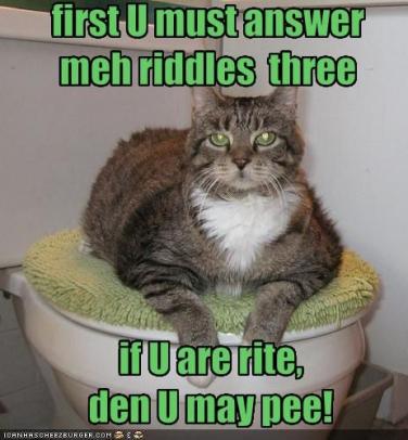 riddles to pee