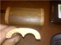 round batts.. round juice bottles=rounded interior wood box....yah... thats how it rolls
square peg round hole never worked y try another way...lol