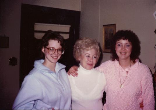 Sister Valerie,Mom Sandy,and me.