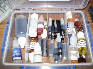 Small storage box open