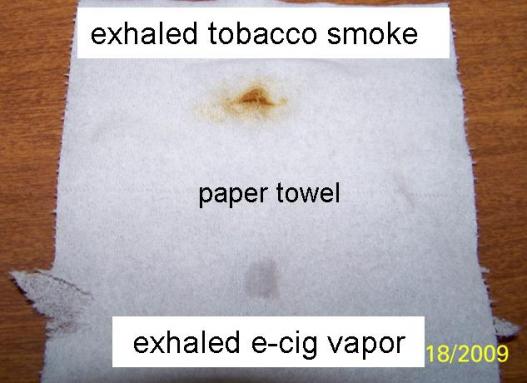 smoke vs vapor on towel