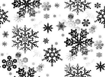 snowflakes black and white repeating