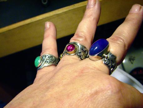 Some of my gemstone rings.....