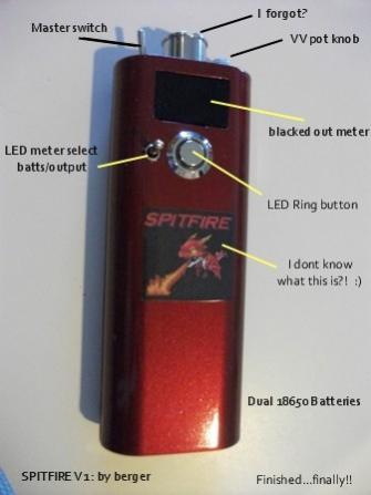 Spitfire OKR mod 2x18650s