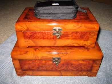 Storage boxes and travel case
