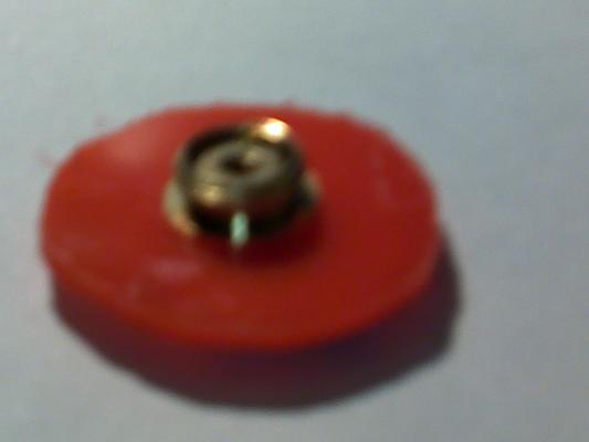 the cap was mad out of bard plastic from a valentines day platter i bout at walmart for .99 cents