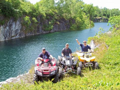 This is part of our sunday ride, we live right next to many Limestone quarrys