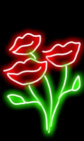 Tulips I drew on my Not So "Smart" phone. Actually this is a pretty cool Android App!