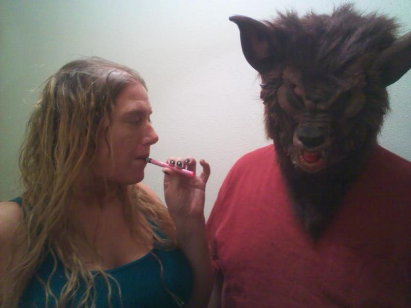 Vape with a wild animal