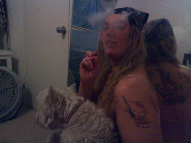 Vape with your pet
(Maggie my west highland white terrier)