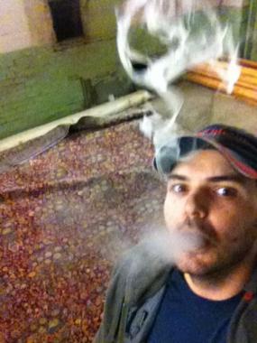 Vaping at work on Superman's rug.From the home of Christoper Reeve in Williamstown,MA