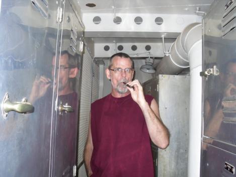 Vaping on the USS Alabama in Mobile, AL