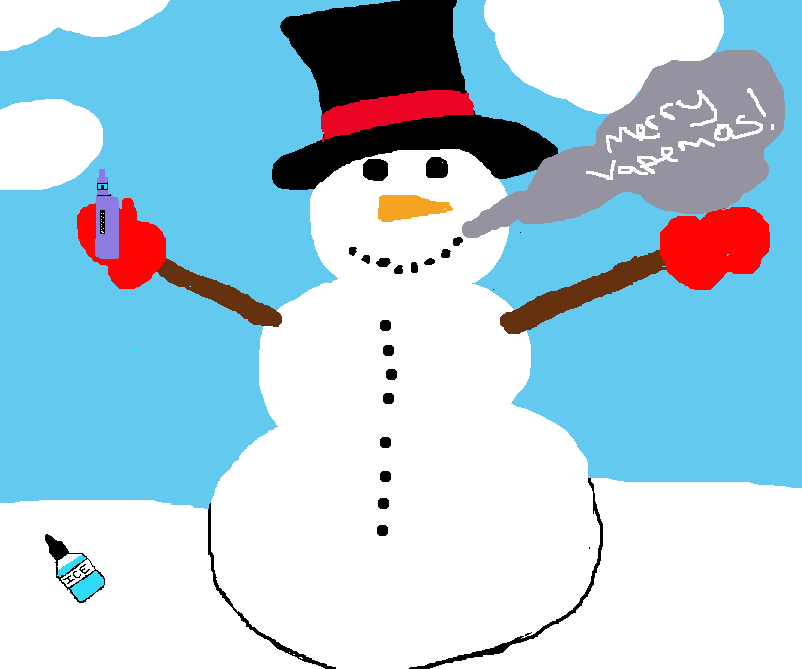 Vaping-snowman