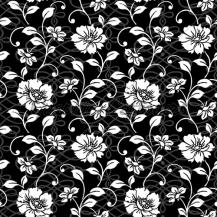vector repeating floral and swirl pattern