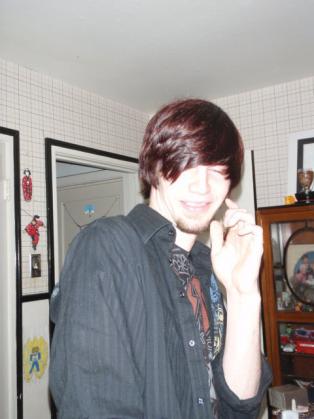Was baking a cake with my friend and she whipped out her camera and caught me in the face with the flash.