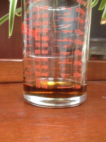 Week 1 barrel steeped sample
