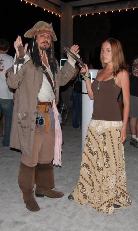 We'll always remember this as the day she caught Jack Sparrow!
