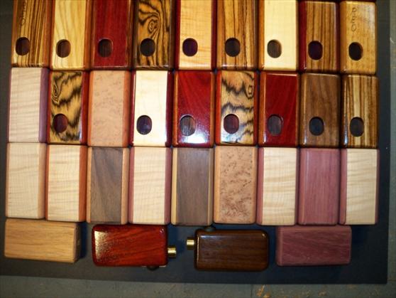 Woodvils. Some have first coat, of several, and some have no finish yet.