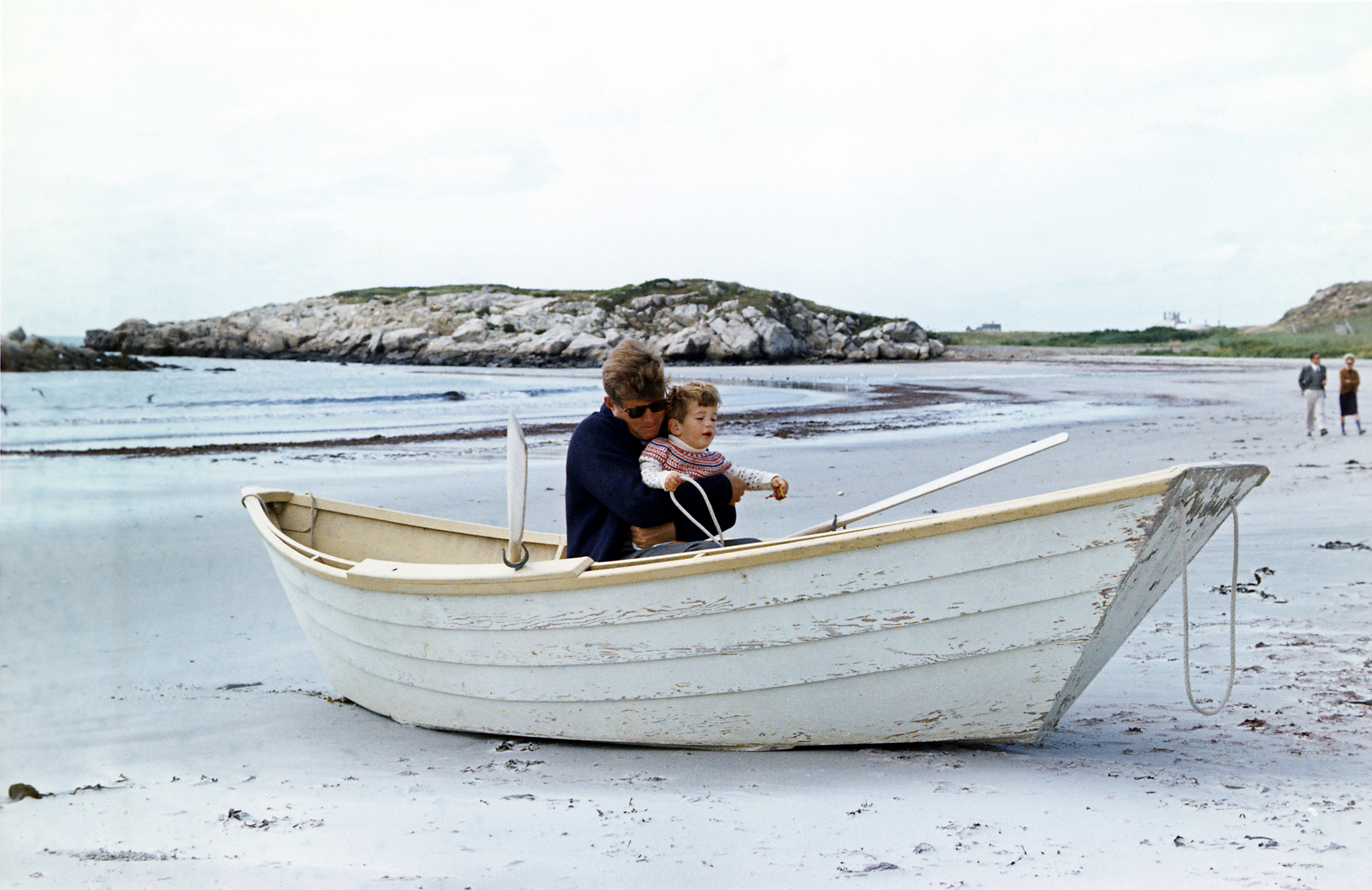 Two_JFKs_in_beached_rowboat,_1963.jpg