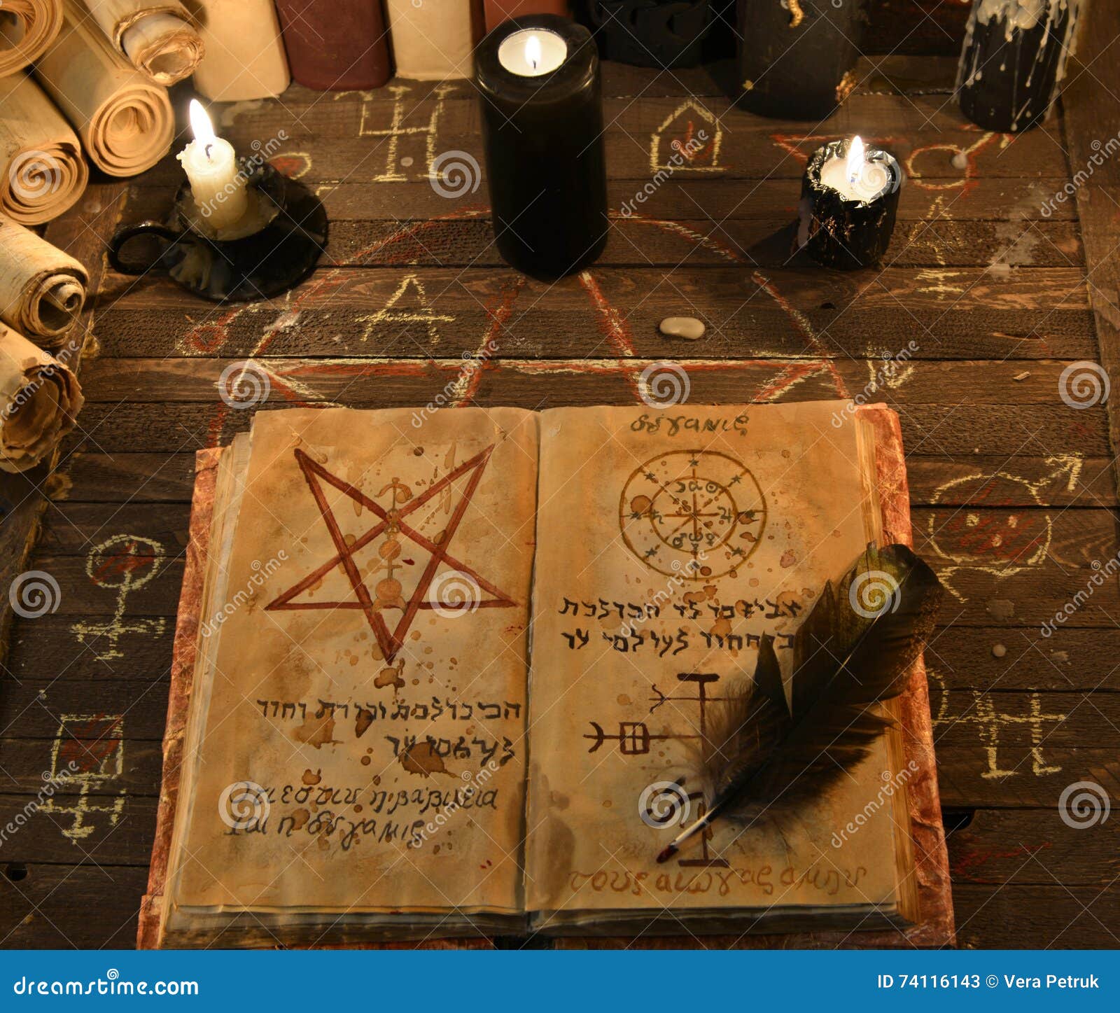 black-candles-open-magic-book-pentagram-scrolls-wooden-table-halloween-concept-ritual-spell-occult-74116143.jpg